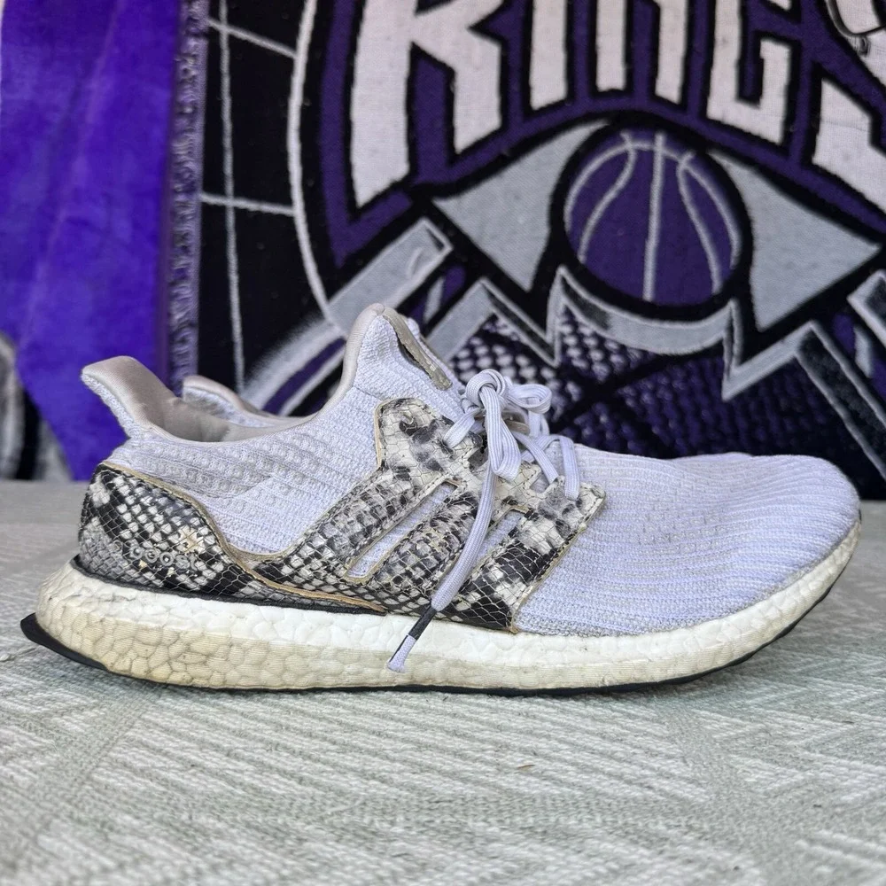 Size 12.5 - Adidas‎ UltraBoost DNA Animal Pack Python White FZ2734 Men's